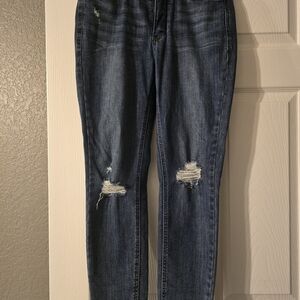 Judy Blue Medium Wash Distressed Skinny Jeans